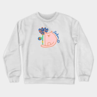 CAT MEDITATING IN NATURE Crewneck Sweatshirt